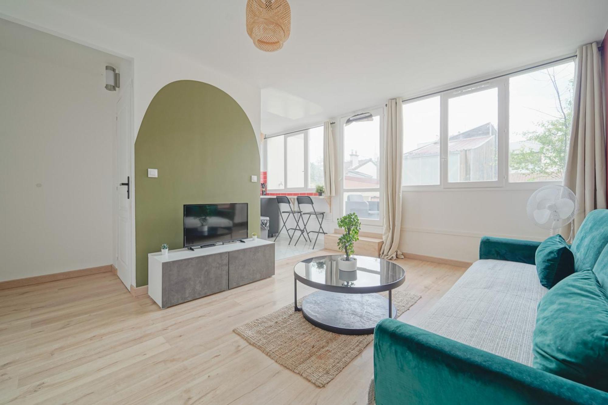 Complete 1Br With Balcony Only 5 Min. On Foot To Metro By Doorman Apartment Saint-Ouen  Ngoại thất bức ảnh